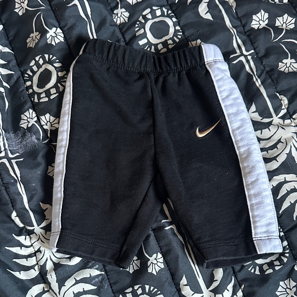 Nike Kids Black and Gray Shorts